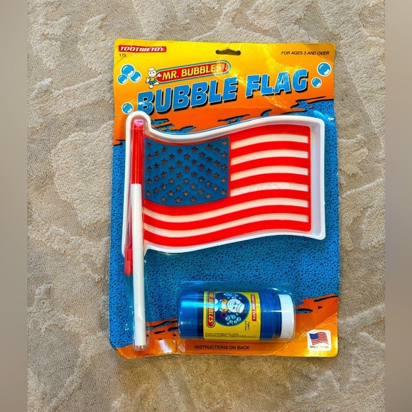 TootsieToy Other - Vintage TootsieToy Mr Bubbles Bubble Flag Wand Tray Bubbles VERY RARE